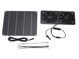 Solar Exhaust Fan Kit 15W Monocrystalline Silicon Solar Panel Exhaust Intake Cooling Ventilation Fan V1294-YM0901-3111250015611