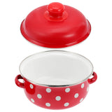 HOOWIFFY Red Enamel Pot - Daily Use Cookware for Kitchen, Versatile and Easy to Clean V1189-WXFWAL-20260326-02699