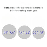 Clear Vinyl Round Fitted Tablecloth Waterproof Elasticized Table Cloth Plastic Table Cover Protector V1192-AZ-W-17263