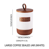 Ceramic Kitchen Canister Storage Jars with Lids V1192-AZ-W-27825