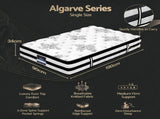Giselle Bedding 34cm Mattress Euro Top Pocket Spring Single MATTRESS-0908-SINGLE