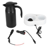 800ml Portable Electric Car Kettles Car Water Dispenser with White Base Silicone Sealing Ring Cover V1294-YM0523-3113210237911