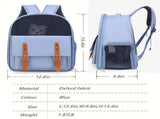 Pet Carrier Backpack with Breathable Design for Cat,Small Dog & Animals,Cat Backpack for Travel, V1192-AZ-W-11220