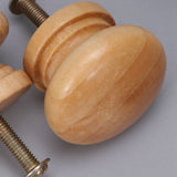 Khaki Wood Cabinet Knob for Drawers, Universal Pull Handle, Easy to Install, Perfect for Kitchen V1369-AZ3-W-12879