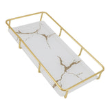 Bathroom Vanity Tray Modern Stylish Anti Slip Kitchen Sink Countertop Storage Organizer S White V1294-YM0710-3112230084111