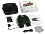 Red Professional HD Digital Night Vision Binoculars - 6X Optical Zoom, IR Illumination, Record 2.5K V888-ELOSUNG27376