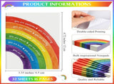 36 Pack Positive Gifts Bulk for Kids Rainbow Inspirational Pens Motivational Notebook with V1259-DP01-A-5644