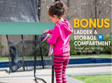Kahuna Classic 6 ft Trampoline - Green with Roof TRA-KAH-06-GN-RF