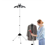 Black Adjustable Foldable Garment Steamer Stand Independent Support for Home Use V888-ELOSUNG13366