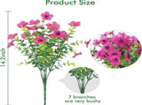 7 Heads 35 Mesh Eucalyptus Violet Rose Red 21 Bunches V1221-7-HEADS-35-MESH-EUCALYPTUS-VIOLET-ROSE-RED-21-BUNCHES