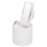 4000mAh Humidifier Fan Dual Mist Spray USB Charging Fan Cooling Humidifier for DormitoryWhite V1294-YM0901-3113210069512