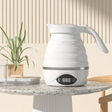 Foldable Electric Kettle with Handle 700ml Silicone Electric Kettle Touch Control Travel Kettle with V1192-AZ-W-11019