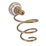 Brass Hair Dryer Holder Antique Retro Hairdryer Hanging Rack for Bath Storage Accessories V1294-YM0521-3112220089811
