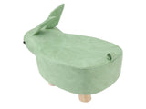 Cartoon Animal Shaped Stool Kid Home Living Room Cute Wooden Footstool for Playroom Courtyard Green V1294-YM0703-3116230000411