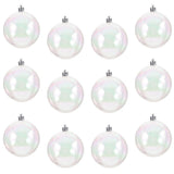 Festive Ornament, Transparent Plastic, Perfect for Christmas Tree and Party, 12Pcs V1369-AZ3-W-15680