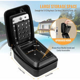 Outdoor Key Box, Large Wall Mounted Key Box With 12 Digit Code, Waterproof And Rustproof V1188-MS-227-0658