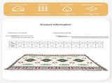 180*340cm Bohemian Picnic Blanket, Waterproof Camping Blanket, Outdoor Rug for Camping, Picnic, V888-ELOSUNG10322