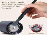 Manual Coffee Grinder - Adjustable Stainless Steel Hand Crank Coffee Mill, Portable V1263-JX-4451