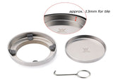 Round Circle Tile Insert Floor Drain Stainless Steel Shower Grate 75mm Outlet V1233-RDTI0100D76BS