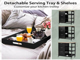 Kitchen Island Cart with Storage, Drawers, Shelves V178-68284