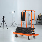 Drywall Cart, 3000 LBS Panel Dolly Cart with 45.28" x 21.8" Deck and 5" Swivel Wheels, Heavy-Duty V952-BLTCDGS000008IV4SV0