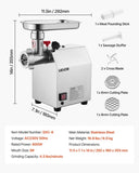 VEVOR Commercial Electric Meat Grinder 4.5 Lbs/Min Sausage Stuffer Maker Kitchen V952-SYTMDDJRJSYSWMYXS001V3