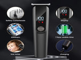 Gray Multifunctional Rechargeable Hair Clipper Set - Waterproof Electric Hair Trimmer V888-ELOSUNG11821