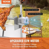 Rotisserie Grill with Windscreen, BBQ Whole Pig Lamb Goat Charcoal Spit Grill, 35 Inch 90 Lbs V952-DDXZKJ35YCDBV3Y2GV3