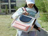 Pet Carrier Backpack Breathable Large ty Cat Travel Bag Gray V1263-JX-7833-3