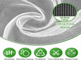 Fine Mesh Garden Insect Net for Plants and Vegetables, Protective Greenhouse and Birdcage Netting, V1189-LC-HW-00176