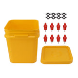 Automatic Chicken Waterer Cup with 12L Handheld Barrel Poultry Drinking Equipemnt for Goose Duck V1294-YM0706-3111230182716