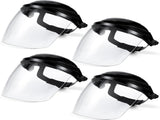 4 Pcs Clear Safety Face Shield for Grinding & Cutting, Lightweight Full Impact Resistant with V1258-DP02-C-1413