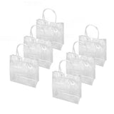 30Pcs Clear PVC Plastic Gift Bags with Handles Reusable Plastic Gift Wrap Tote Bags for Shopping V1294-YM0703-3117230088011