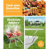 Grillz Fire Pit BBQ Grill with Carry Bag Portable FPIT-BBQ-X-CUBE