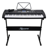 Karrera 61-Keys Electronic Keyboard Piano with Stand - Black EKB-CHJ-61-BK