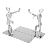 1 Pair Kung Fu People Shape Bookends Students Book Stand for School Home Table Decoration V1294-YM0727-JY12725