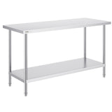 Stainless Steel Work Prep Table Commercial Worktable Food Prep 24x60x34in V952-CFBXGGZTLCWJPPGVSV0