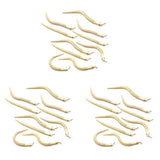 30Pcs 12 Inch Unfinished Wooden Wiggly Snakes Jointed Flexible Wooden Snake Blank Animal Model V1192-AZ-W-29360