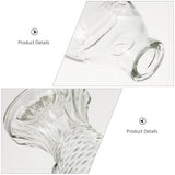 Stylish Clear Glass Fish Vase Aquarium for Home and Office Decoration, Transparent Elegant Fish V1366-AZ2-W-21458
