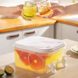 5L Cold Water Pitcher Double-Tap Fruit Teapot Beverage Dispensing Portable Cold Water Pitcher Drink V1370-AZ4-23442