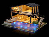 Wooden Miniature Assembling Decorative Ornament House for Kid Child V1294-YM0901-JY14539-01