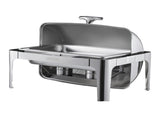 Roll Top Chafing Dish Buffet Complete Set, 9Qt Stainless Steel Chafer with Full Size Pan, Rectangle V952-ZFXQFGK1JTYSNU6QFV0