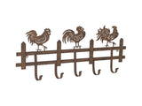 Chook Family 5 Hooks Wall Hanging 56cm V637-06974HKS