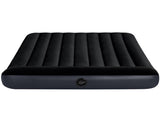 Intex Dura-Beam Classic Inflatable Queen Airbed Mattress with Pillow Rest Black 64143