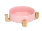 Fruit Salad Dessert Bowl Ceramic Bowl with Frame Big and Round Easy to Clean and Safe for FamilyPink V1294-YM0714-3118210285711