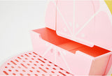 Vetreska Fruity Portable Cat Kitty Toilet Litter Box Tray House Lid Scoop Set Grapefruit V610-VK06-GR