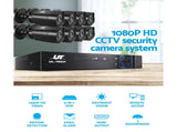 UL-tech CCTV Security System 8CH DVR 8 Cameras 1TB Hard Drive CCTV-8C-8S-BK-T