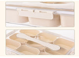 Divided Serving Tray with Lid Sealing Damp Proof Portable Spice Container Snack Box Container for V1294-YM0901-3118240168711