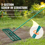 VEVOR Lawn Leveling Rake, 48"x10" Level Lawn Tool, Heavy-duty Lawn Leveler with 78" Steel Extended V952-CPPZP1048000TBPBMV0