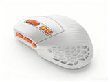 Solakaka E9PRO TriMode Vertical Ergonomic MMO Gaming Mouse, 10 Programmable Side Buttons, RGB V1300-E9PRO-WHITE-ORANGE